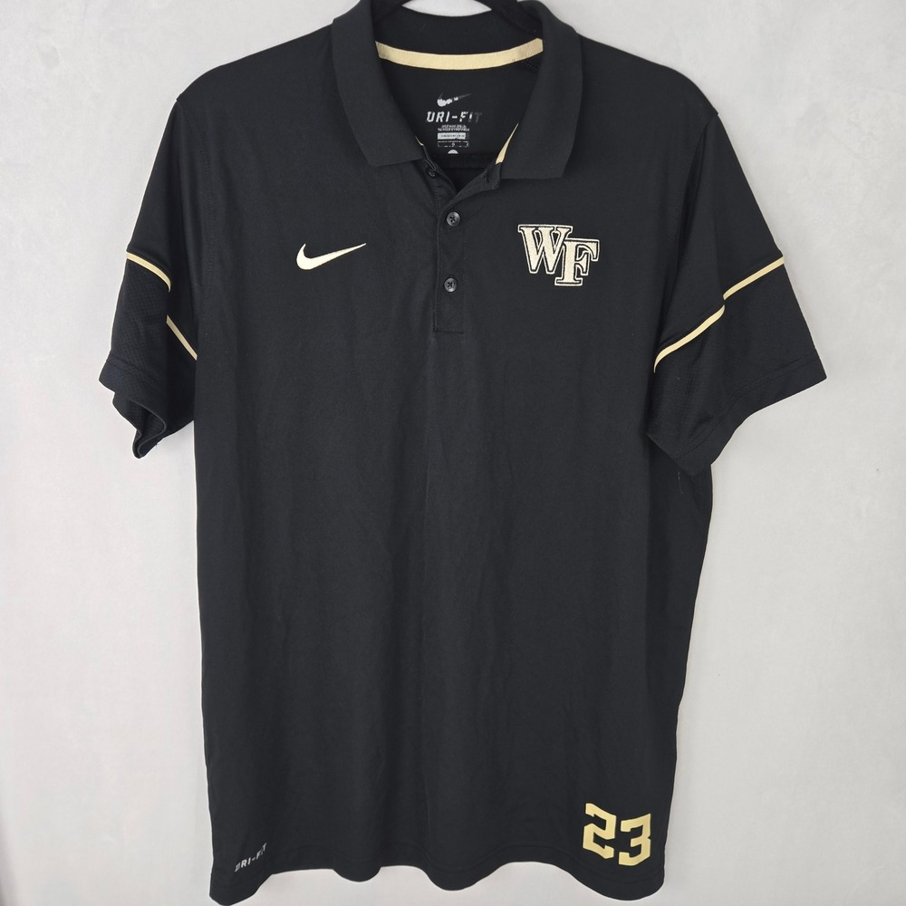 Nike Wake Forest Demon Deacons Dri-FIT Polo Shirt Authentic Player Issued Mens L